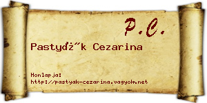 Pastyák Cezarina névjegykártya